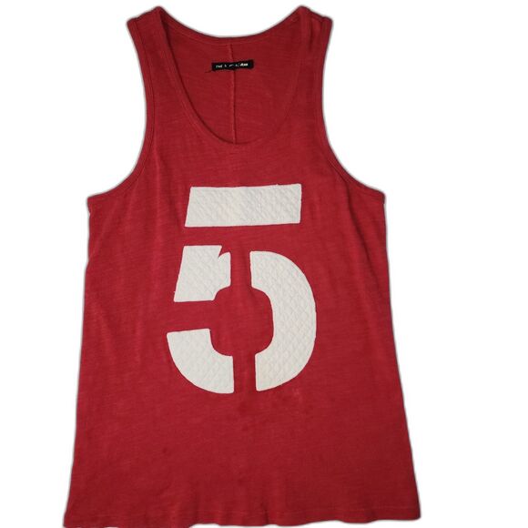 Rag & Bone 'Bone cast quilted' 5 Red Tank Top Quilted #5 Size Small - Picture 3 of 6